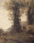Jean Baptiste Camille  Corot, Pastorale (mk11)